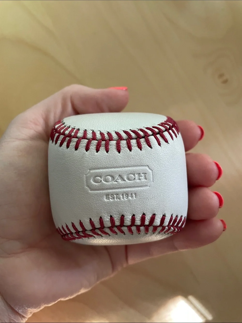 Coach authentic embossed